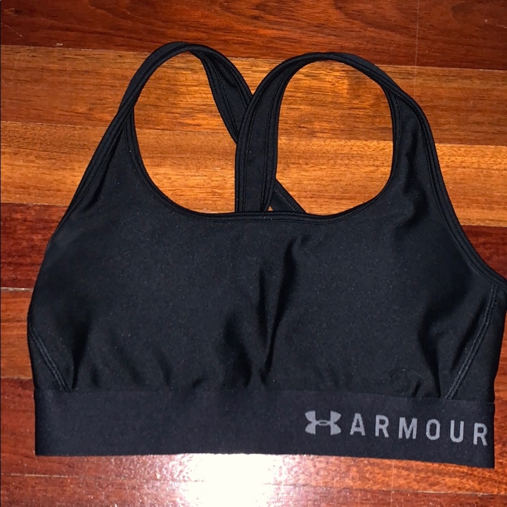 criss cross back under armor sports bra